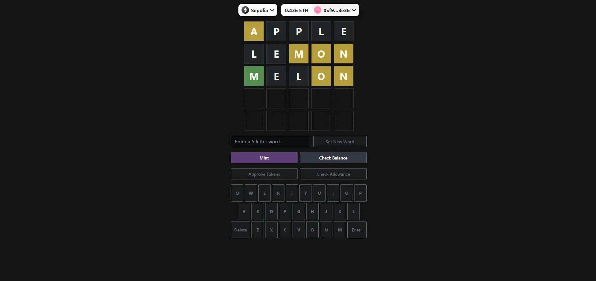 Screenshot 3 of 3 of Wordlechain